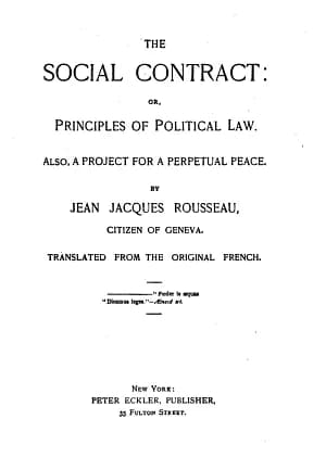 The Social Contract by Jean-Jacques Rousseau — book cover