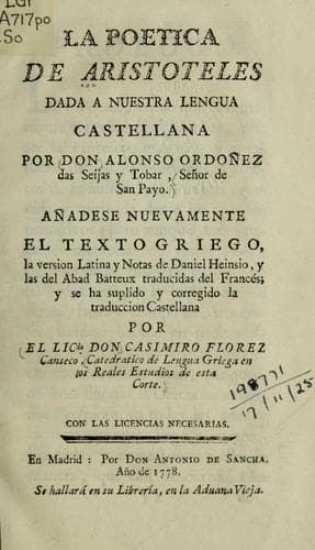 Poetics by Aristotle — book cover