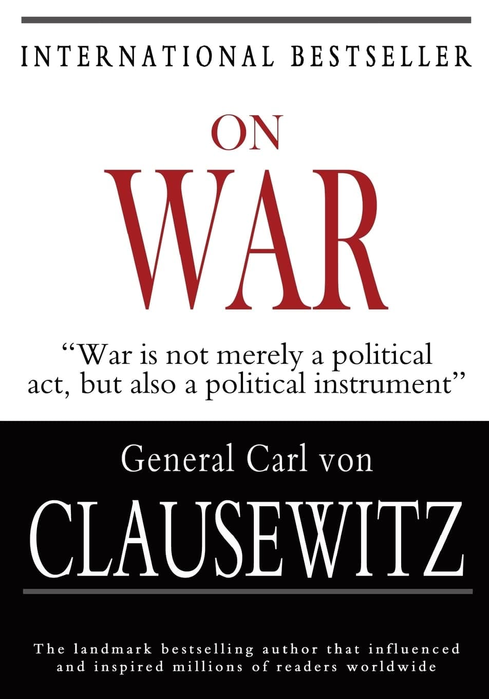 On War by Carl von Clausewitz — book cover