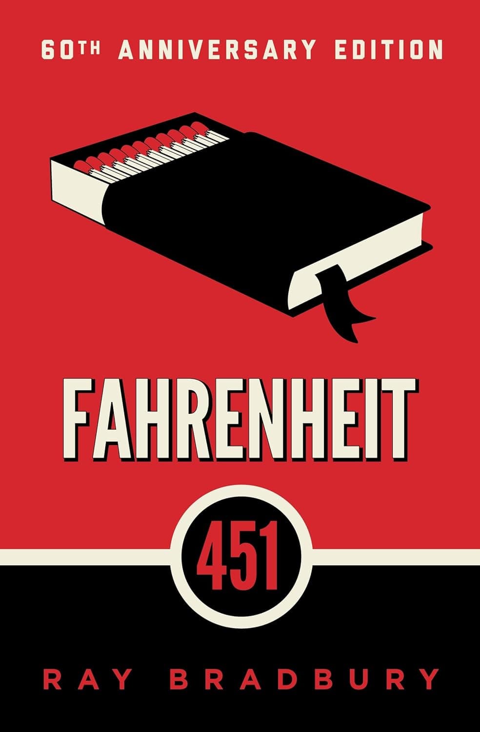 Fahrenheit 451 by Ray Bradbury — book cover