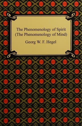 The Phenomenology of Spirit by G.W.F. Hegel — book cover